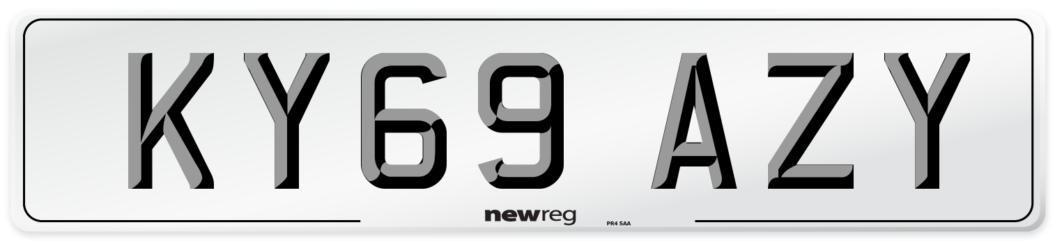 KY69 AZY Number Plate from New Reg